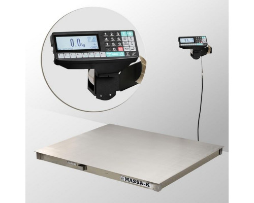 Весы платформенные с печатью этикеток Масса-К 4D-PM.S-15/12-1000-RP