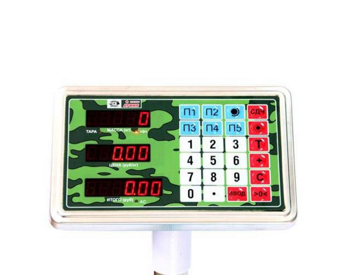Весы напольные торговые МИДЛ МП 60 МЖА Ф-3 (10/20; 450х600; нерж.) "Красная армия"